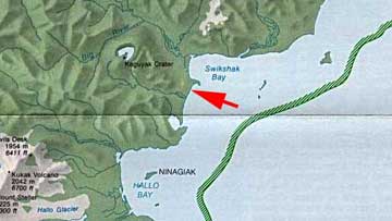 Map of our location at Katmai NP.