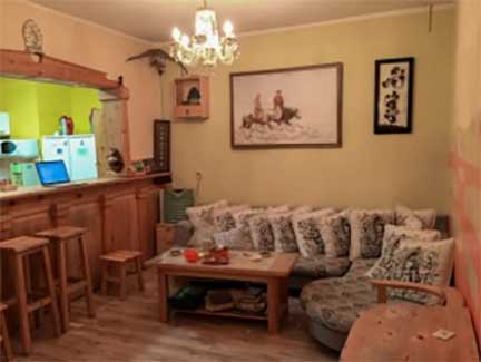 Mongolia hotel lobby