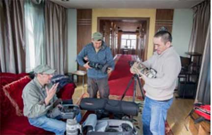 Unpacking the camera gear