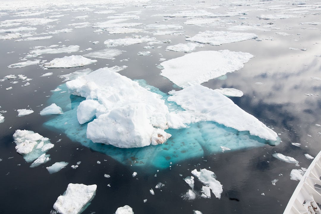Iceberg with most of the ice under the water