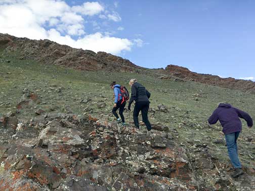 The steep walk to the eagle's nest