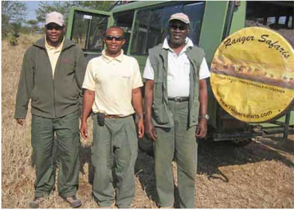Guides wearing sunglasses