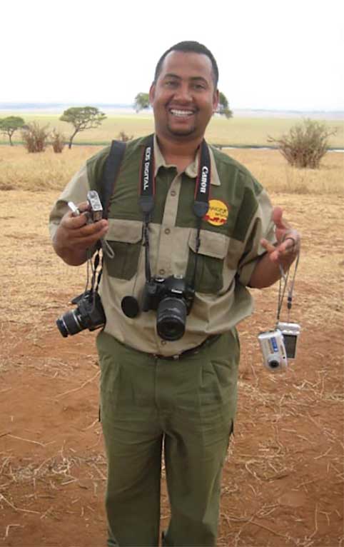 Firoz the guide with our cameras