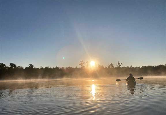 Sunrise kayaking