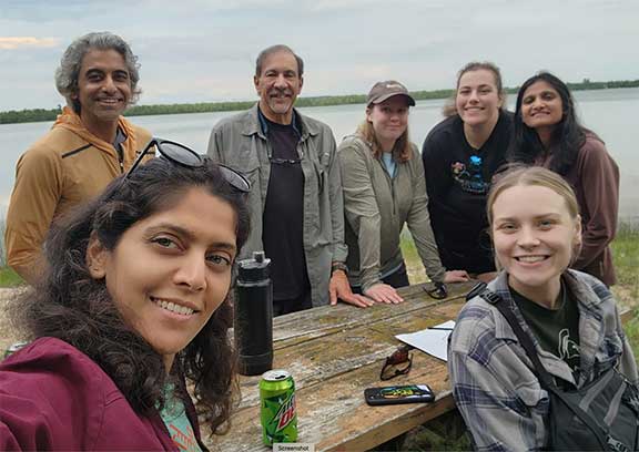 Our crew of visitors and vet students from Michigan State.