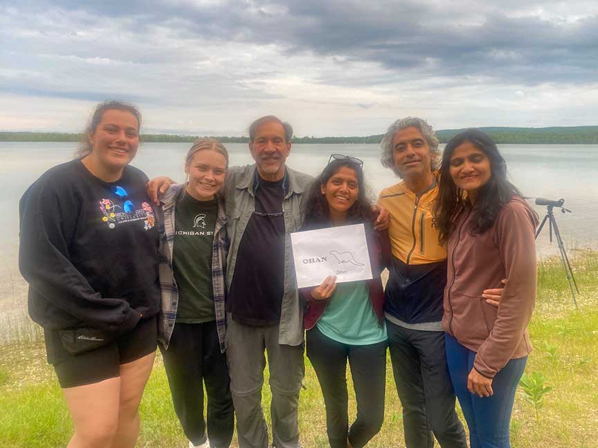 Our crew of visitors and vet students from Michigan State.