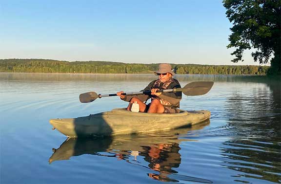 The sun is out on a beautiful morning and "Sunny" our otter spotter was followed by the otter we saw previously.
