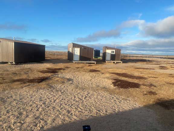 Huts at our camp.