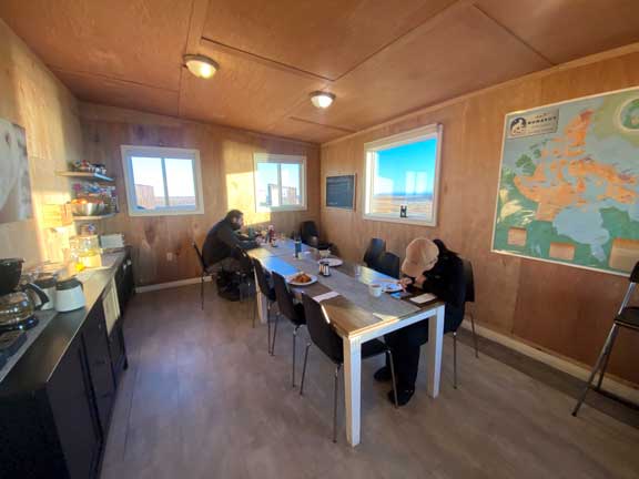Dining area at camp