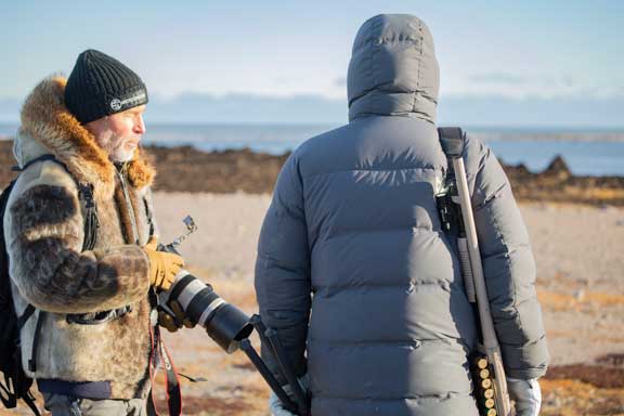 Guide with camera