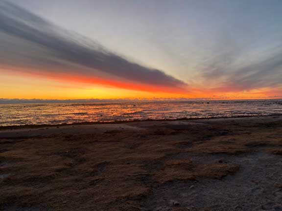 Sunset over Hudson Bay.