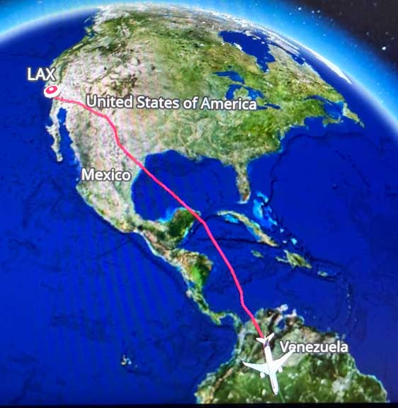 Pantanal flight path