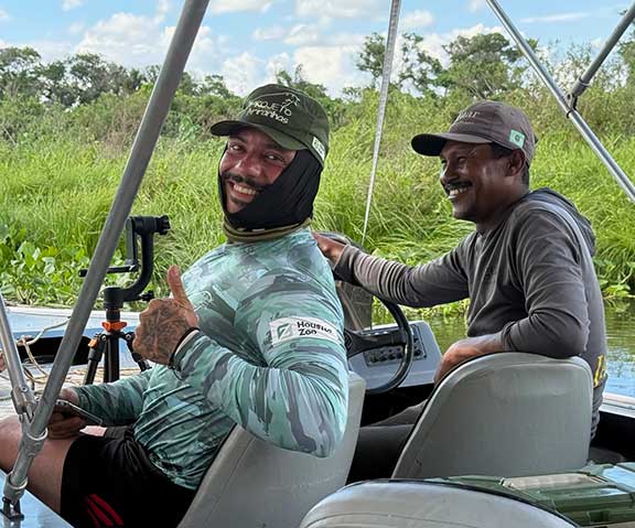 River otter researcher