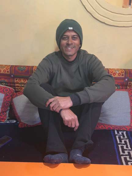 Santosh the main guide. 