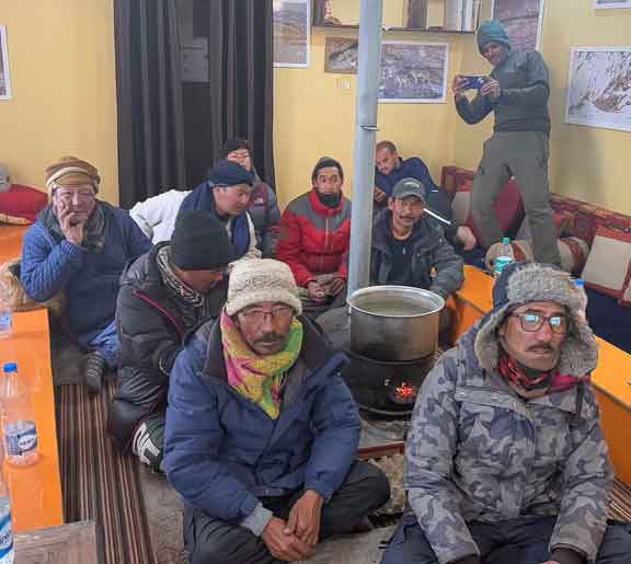 Guides watching Dr. P's presentation